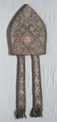 Bestickte Mitra, 1700er