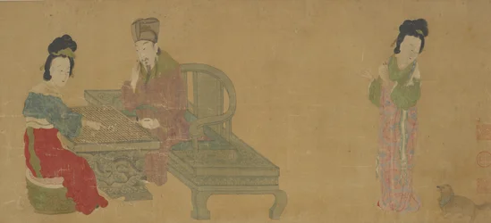 Kaiser Minghuang und Gemahlin Yang beim Weiqi-Spiel