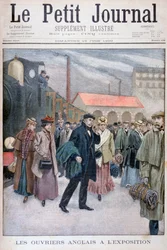 Engländer besuchen die Weltausstellung von 1900, Paris, 1900