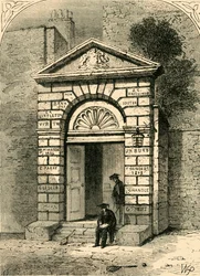 Eingang zur Westminster School, 1881