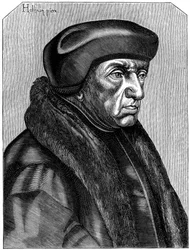 Erasmus 1469-1536, niederländischer Humanist und Theologe, 16. Jahrhundert, 1849
