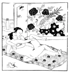 Erotischer chinesischer Stich