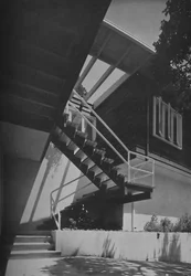 Außenansicht - Haus in Fairfax, Kalifornien von Francis Ellsworth Lloyd, 1942