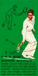 F. H. D. Wilde - Rückhand-Halbvolley, ca. 1935