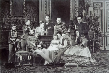 Familienporträt von Zar Alexander II. von Russland