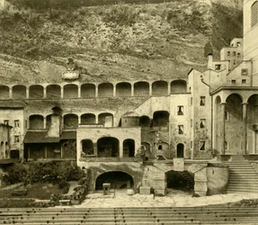 Faust-Stadt in der Felsenreitschule, Salzburg, Österreich, um 1935