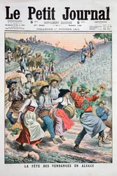 Fest der Weinlese im Elsass, 1911