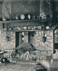 Kamin im Bibliothekszimmer von Mr. Louis C. Tiffany, 1897