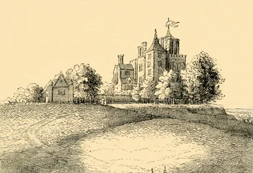 Flamsteed House aus Hollars Long View, ca. 1878