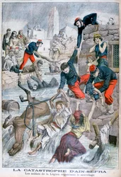 Sturzflut in Ain Sefra, Algerien, 1904