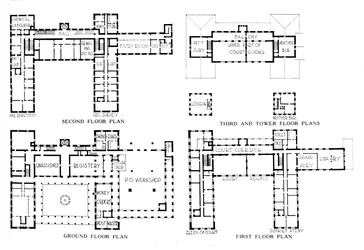 Grundrisse, Bundesgebäude, Honolulu, Hawaii, 1924