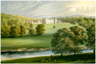 Floors Castle, Roxburghshire, Schottland, Herzog von Roxburghe, ca. 1880