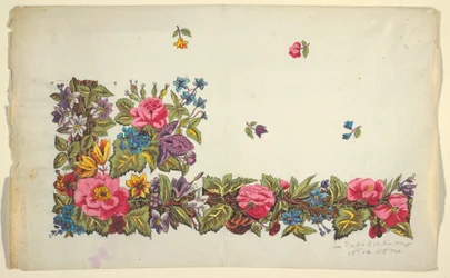 Blumendesign für bedruckten Stoff