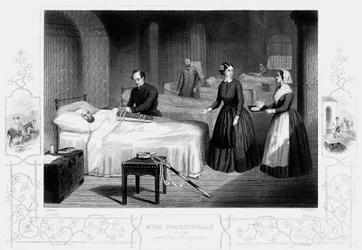 Florence Nightingale im Krankenhaus von Scutari, um 1860