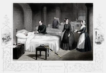 Florence Nightingale im Krankenhaus von Scutari, ca. 1860