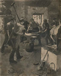 Das Schmieden des Ankers, 1892