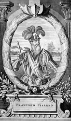 Francisco Pizarro, spanischer Konquistador des 15. Jahrhunderts, 1671