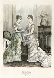 Freja illustrierte skandinavische Modezeitung 1881, Illustration Nr. 6