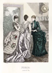 Freja illustrierte skandinavische Modezeitung 1884, Illustration Nr. 3