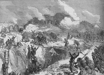 Französischer Angriff auf den Malakhoff, um 1880