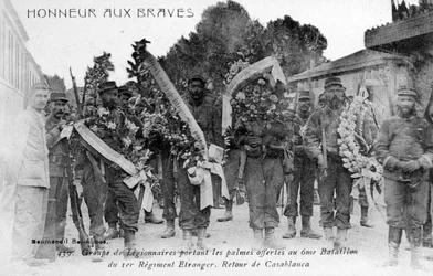 Fremdenlegion ehrt die Tapferen, Algerien, 1910