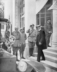 Französischer Premierminister Georges Clemenceau in Versailles, Frankreich, 3. Juni 1918