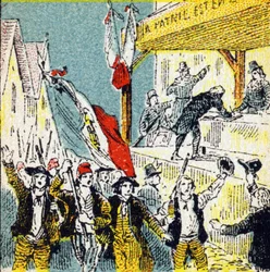 Französische Revolution: Die freiwilligen Korollierungen der Revolutionäre (Illustration aus „Histoire de France“)