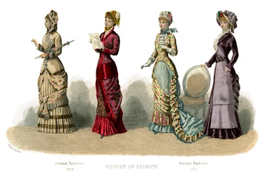 Französische Kostüme: Gegenwärtige Mode, 1882