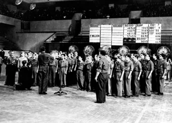 Ziehung der französischen Nationallotterie, deutsch besetztes Paris, August 1941
