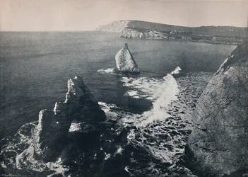 Freshwater Bay - Zeigt den gewölbten Felsen, 1895