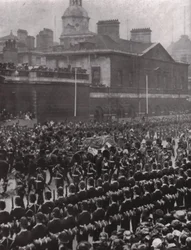 Trauerzug von König Edward VII, Whitehall, London, 20. Mai 1910