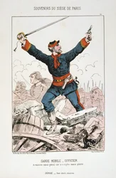 Garde Mobile - Offizier, Belagerung von Paris, 1870-1871