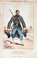Garde Mobile de la Seine, Belagerung von Paris, 1870-1871