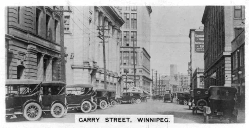 Garry Street, Winnipeg, Manitoba, Kanada, um 1920
