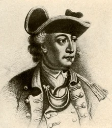 General John Sullivan, mit dreieckigem Hut und einem Gorget, um 1770, 1937