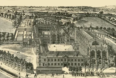 Gesamtansicht des Eton College, 1911