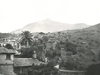 Gesamtansicht des Gipfels, Teneriffa, Kanarische Inseln, Spanien, 1895