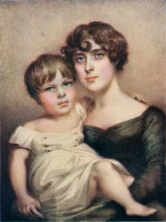 George Dacres Patterson und seine Mutter, Eleanor Dacres Patterson, 1815