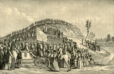 George III. und Königin Charlotte bei Eton Montem, 1778, 1911