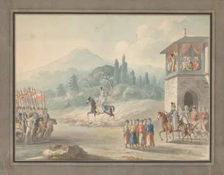 Georgische Kavallerieparade, ca. 1780