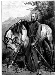 Giuseppe Garibaldi, italienischer Patriot und Soldat des Risorgimento