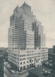 Bedeutung des Wolkenkratzers: Gruppierte Türme in St. Louis, ca. 1935