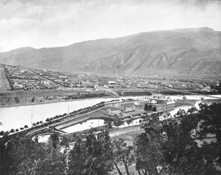 Glenwood Springs und Badehaus, Colorado, USA, ca. 1900
