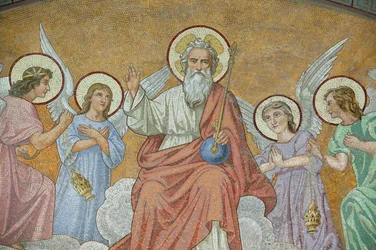 Gott Basilika Unserer Lieben Frau vom Rosenkranz, Lourdes, Frankreich