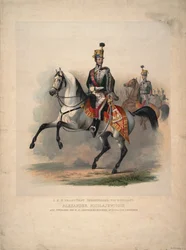 Großfürst Alexander Nikolajewitsch als Oberst des österreichischen 4. Husarenregiments, 1845