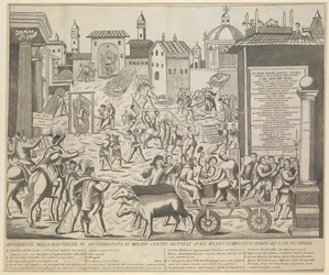 Große Pest von Mailand, 1630, ca. 1835