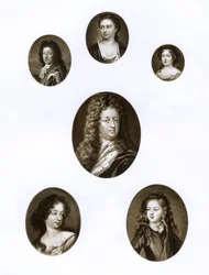 Gruppe von königlichen Porträts