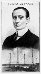 Guglielmo Marchese Marconi, italienischer Elektroingenieur, ca. 1924