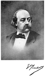 Gustave Flaubert, französischer Romanautor, 19. Jahrhundert