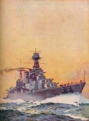 HMS Hood wurde 1916 auf Kiel gelegt und 1920 fertiggestellt, 1937
